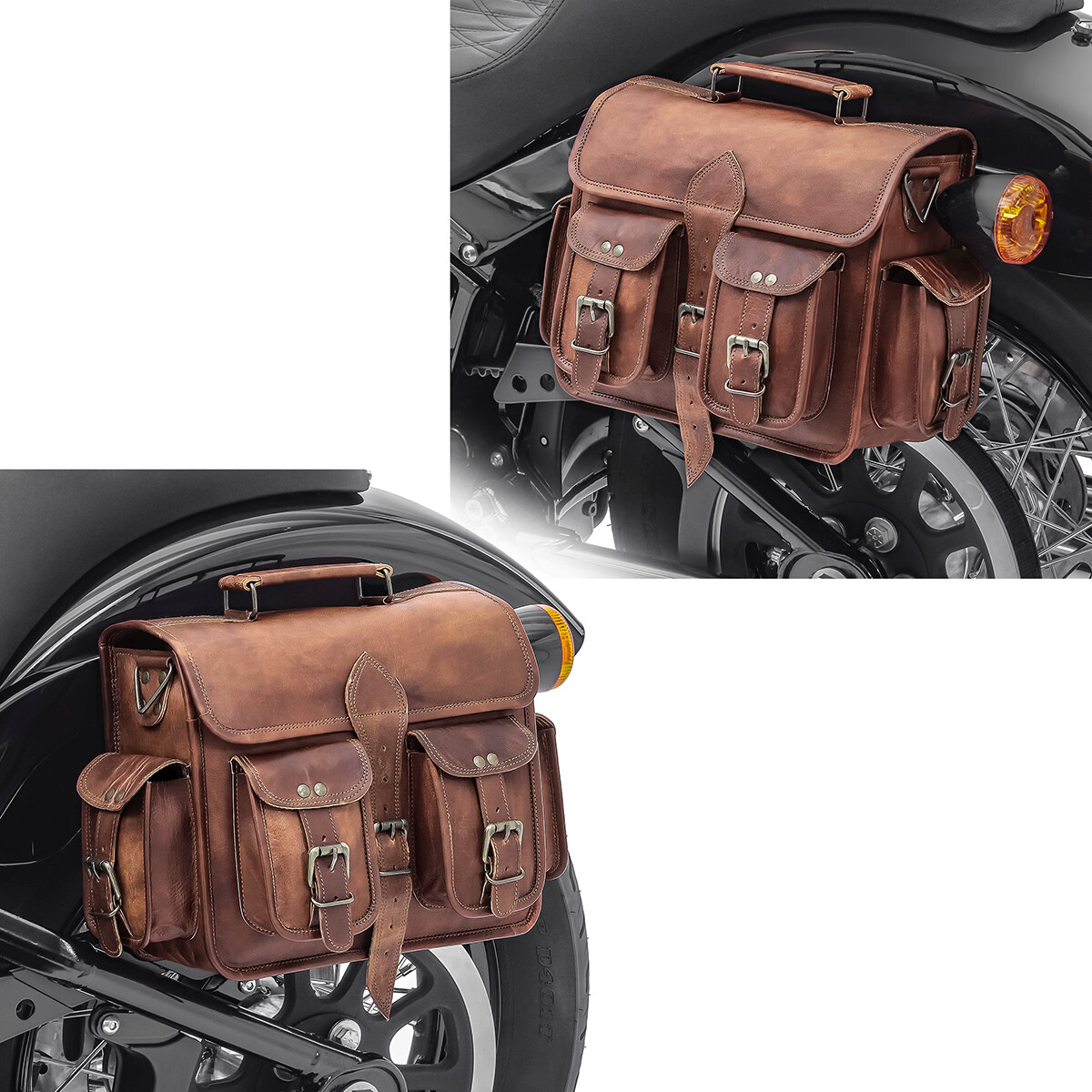 Saddlebags Pair for Triumph Bonneville T120 / T100 SV3 6L br Saddlebags Pair for Triumph Bonneville T120 / T100 SV3 6L br