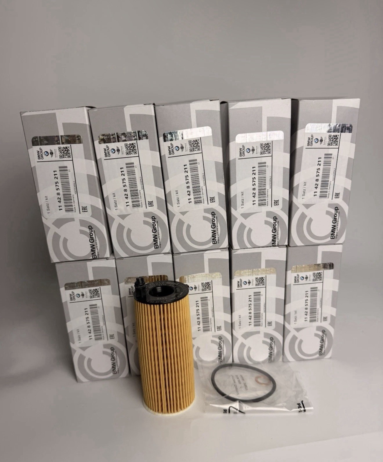 10X (10FILTERS) NEW Genuine BMW 11428575211 Engine Oil Filter Kit B46 2.0 Engine 10X (10FILTERS) NEW Genuine BMW 11428575211 Engine Oil Filter Kit B46 2.0 Engine