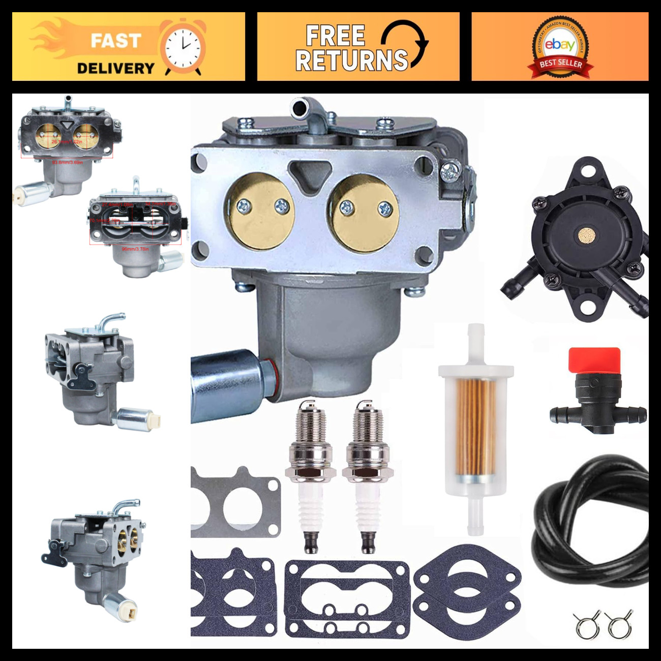 Carburetor Compatible with B&S 795450 592576 407777 | High-Performance Replaceme
