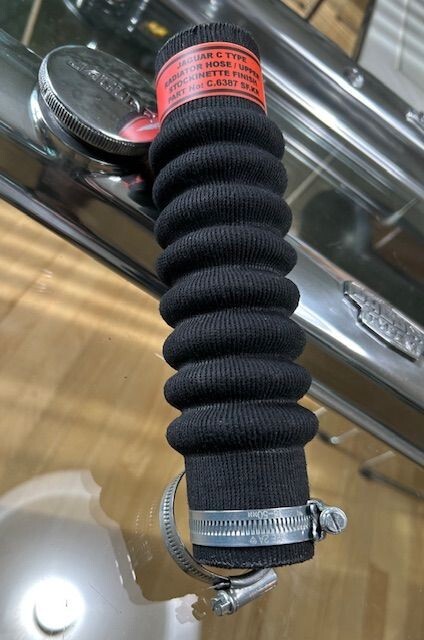 Jaguar C Type Radiator Hose Upper C.6387 - Stockinette Finish Impossible to Find