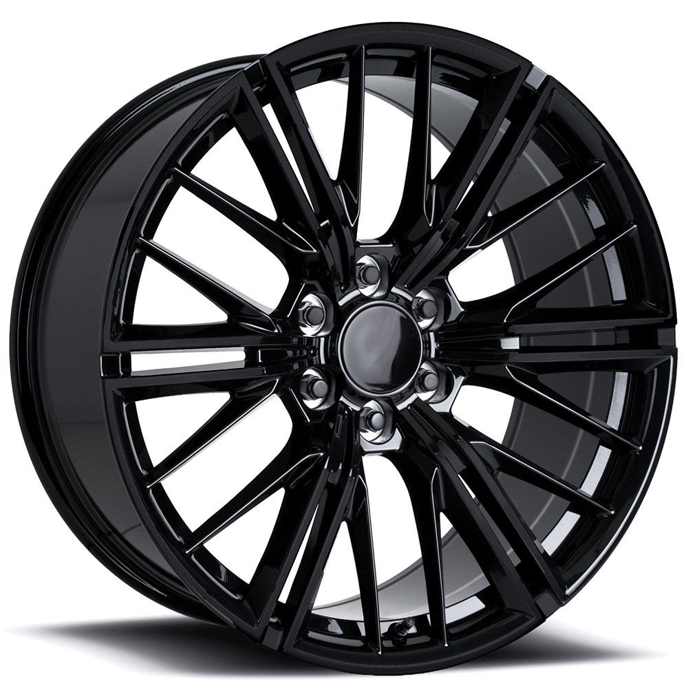 Gloss Black OEM Replica Wheels FR 28F - ZL1 GM Truck 22x9.5 Rims (4pcs) D4 Gloss Black OEM Replica Wheels FR 28F - ZL1 GM Truck 22x9.5 Rims (4pcs) D4