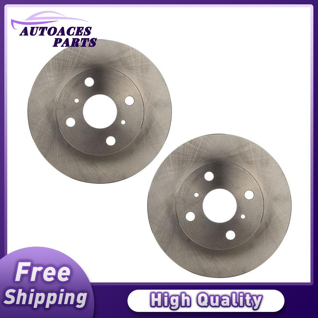 For 1988-1992 Toyota Corolla 2Pcs Front Disc Brake Rotor