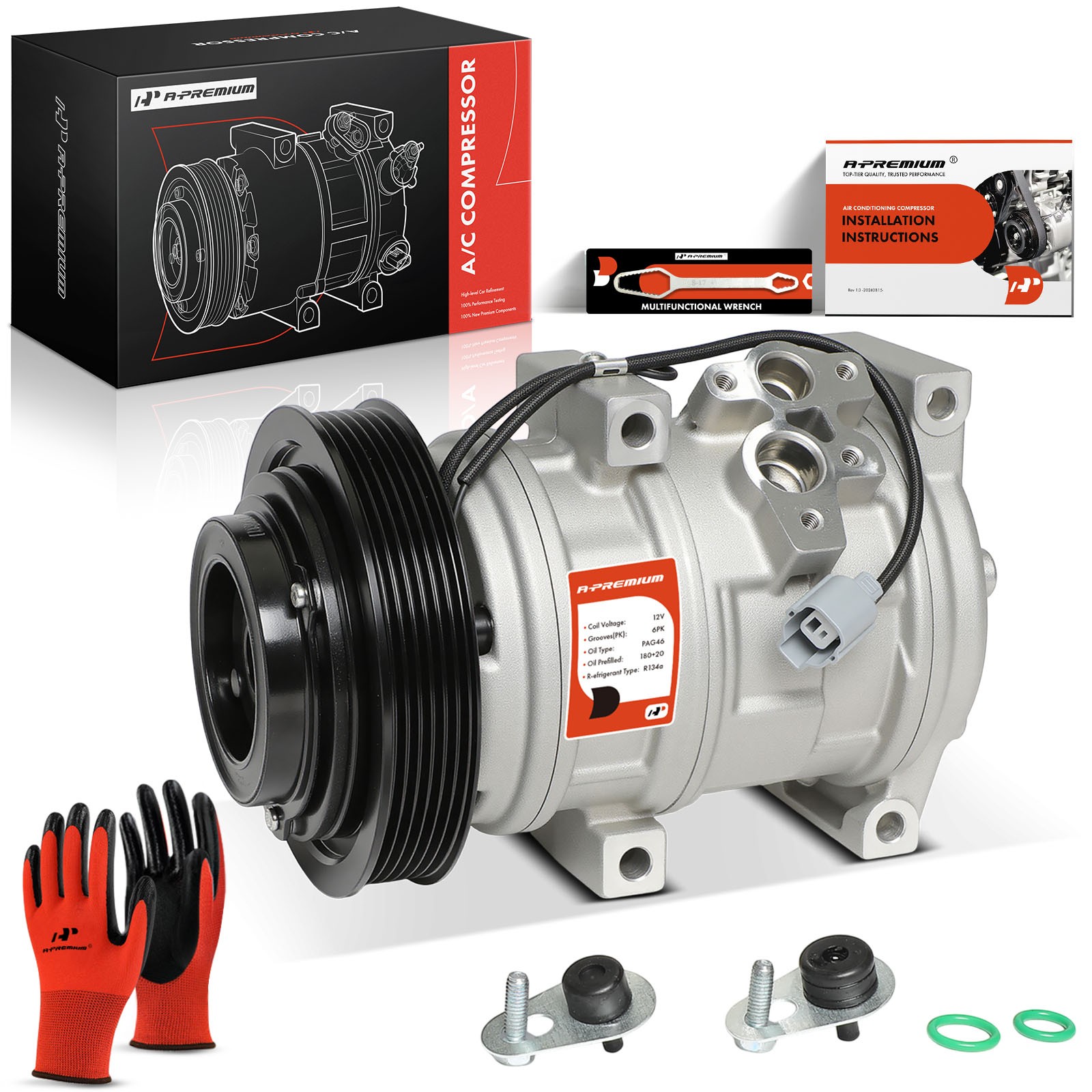 A-premium A/C Compressor with Clutch for Honda Accord 03-07 Acura MDX TL Odyssey A-premium A/C Compressor with Clutch for Honda Accord 03-07 Acura MDX TL Odyssey