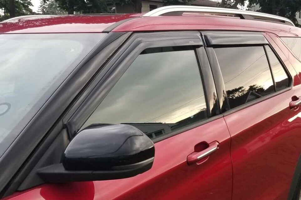 AVS Tape-On Smoke Rain Guards Vent Visors Shade for 2020-2025 Ford Explorer SUV