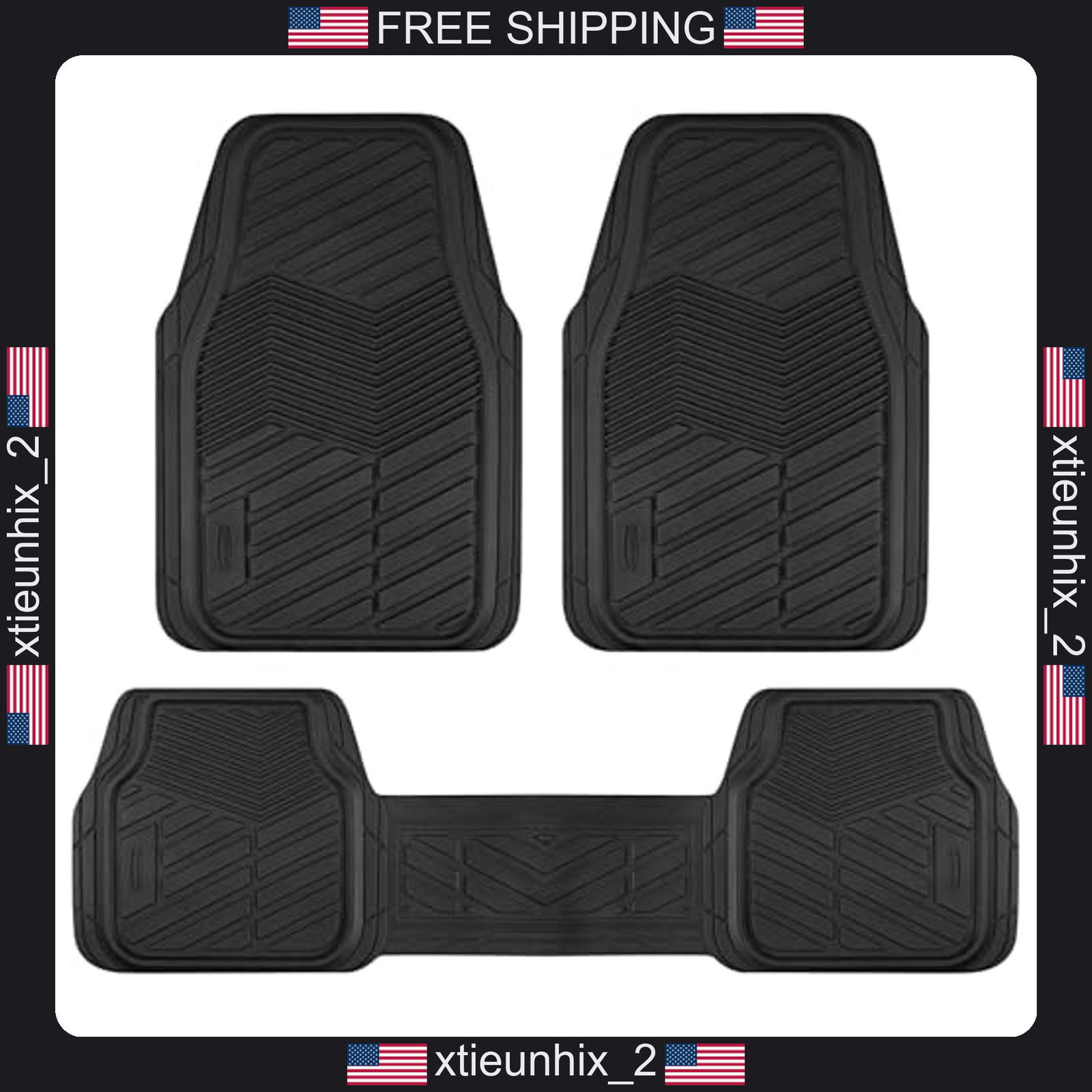 Rubbermaid All Weather Car Floor Mats for Cars SUVs Trucks Vans Gray