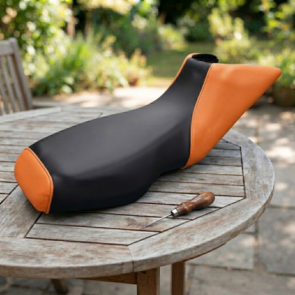Can Am DS 650 Bombardier DS650 Seat Cover For All Models Orange Black Seat Cover