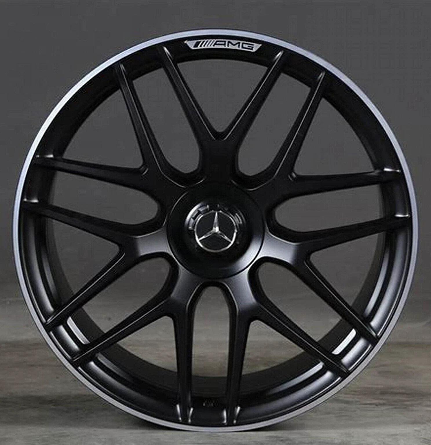22 Mercedes Benz OEM GLE 63 S AMG Coupe Cross Spoke Wheels Black GLE 53 Germany