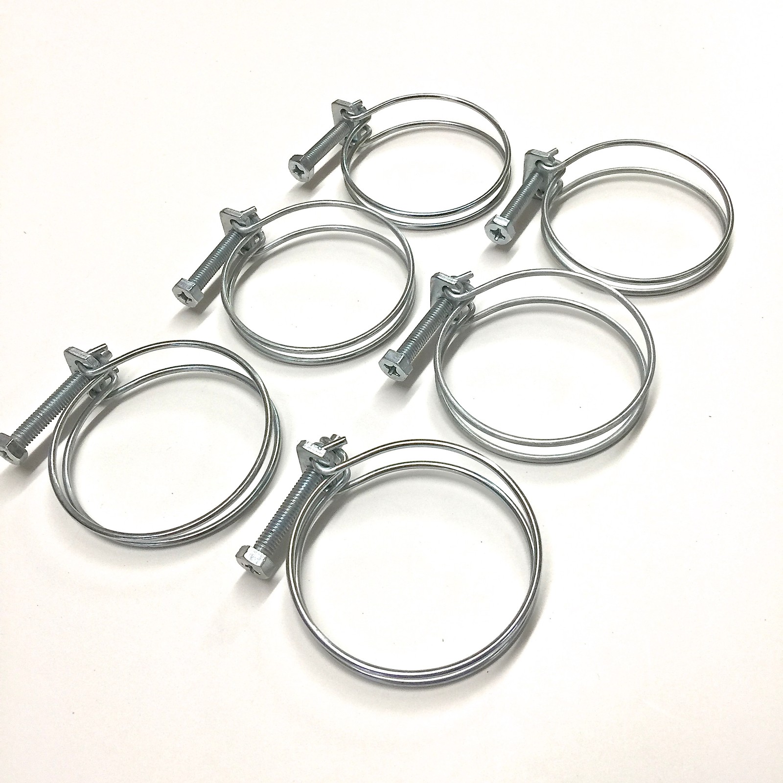 QTY 6 - PREMIUM RADIATOR COOLANT HOSE CLAMPS 2 1/2 QTY 6 - PREMIUM RADIATOR COOLANT HOSE CLAMPS 2 1/2