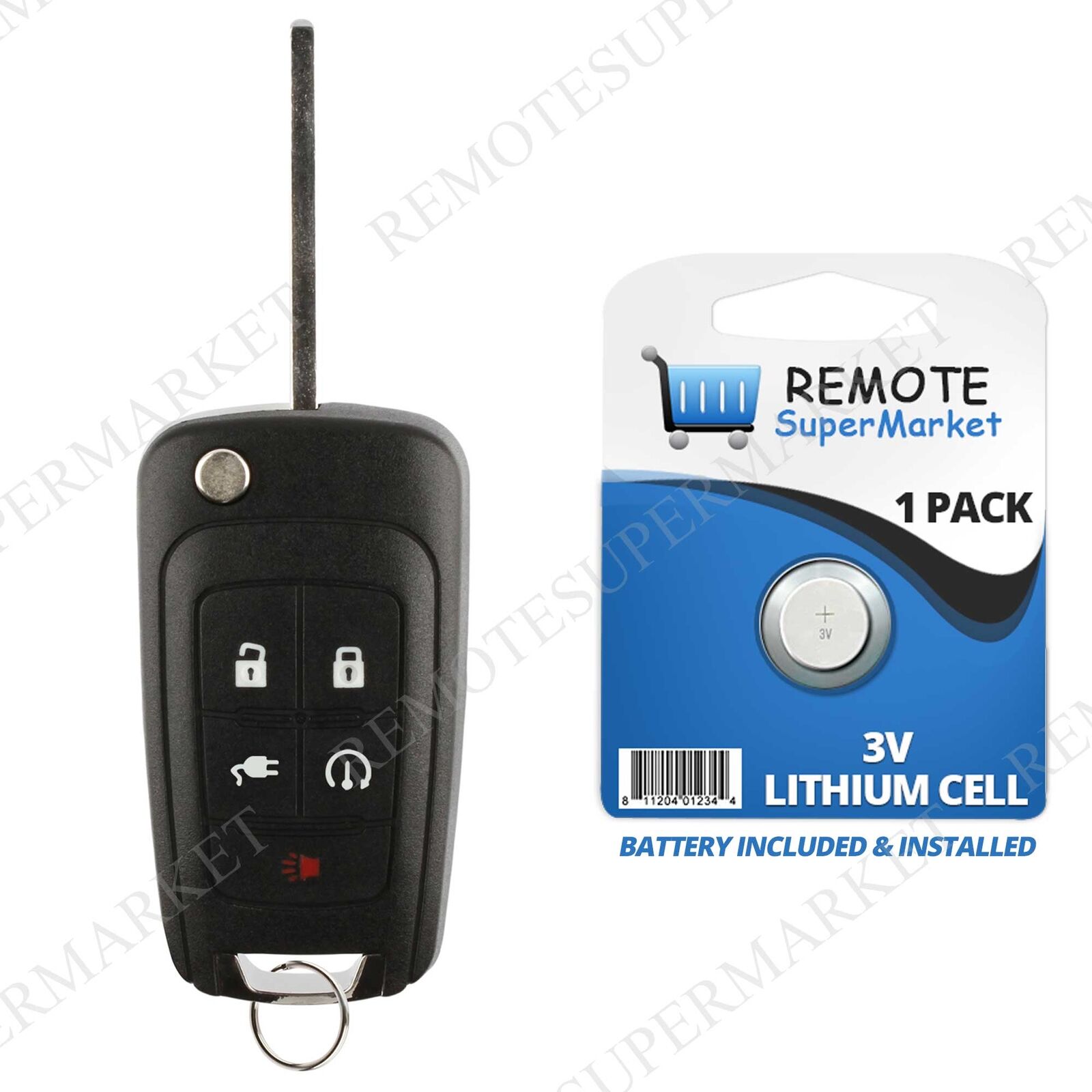 Remote For 2011 2012 2013 2014 2015 Chevrolet Volt Keyless Entry Flip Key Fob