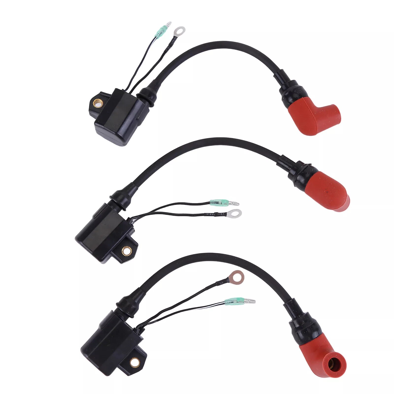 3pcs Yamaha 697-85570-00-00 2 Stroke 1992-2006 50hp-90hp Outboard Ignition Coil