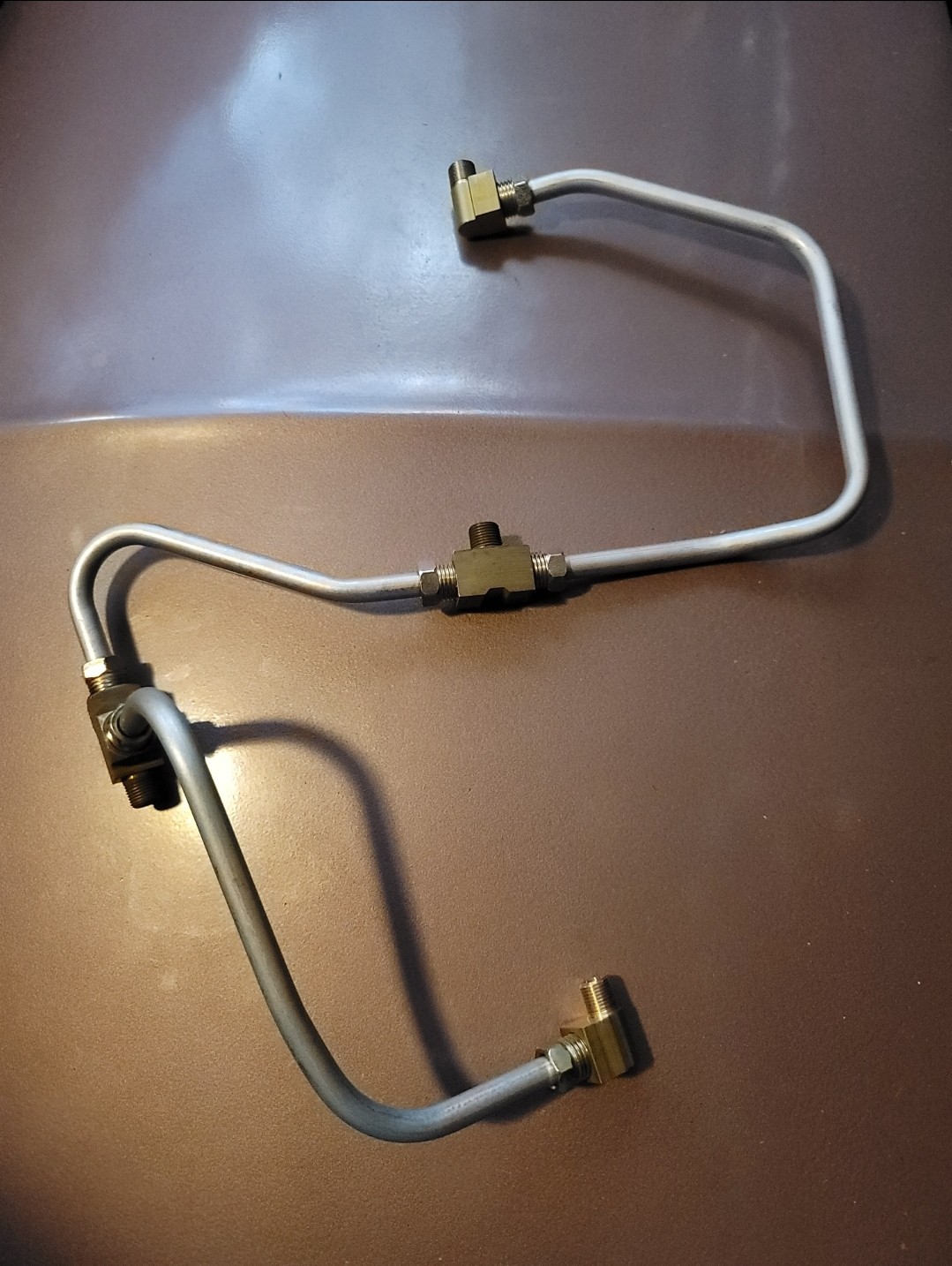 RARE 1958 Cadillac Tri Power Fuel Lines 365 3X2 Tripower Pipe Line FITTINGS Carb RARE 1958 Cadillac Tri Power Fuel Lines 365 3X2 Tripower Pipe Line FITTINGS Carb