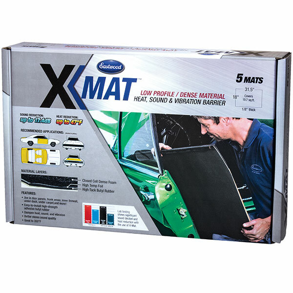 Eastwood X-Mat 5 Piece 31.5x18x1/8 inch Low Profile Dense Noice And Heat Reducer Eastwood X-Mat 5 Piece 31.5x18x1/8 inch Low Profile Dense Noice And Heat Reducer