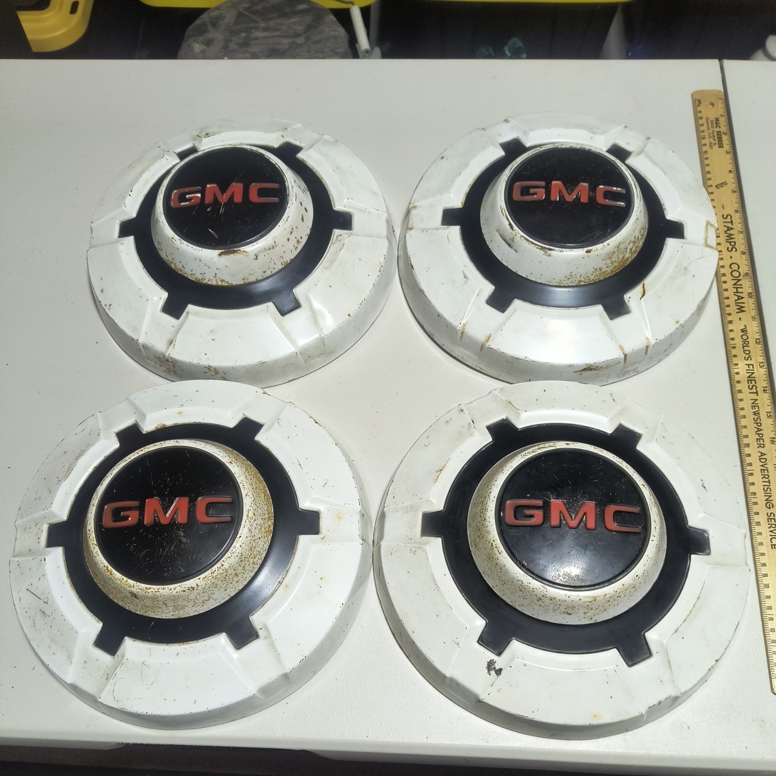 (4) 1969-1972 GMC TRUCK 3/4 1 TON Dog Dish 12 (4) 1969-1972 GMC TRUCK 3/4 1 TON Dog Dish 12