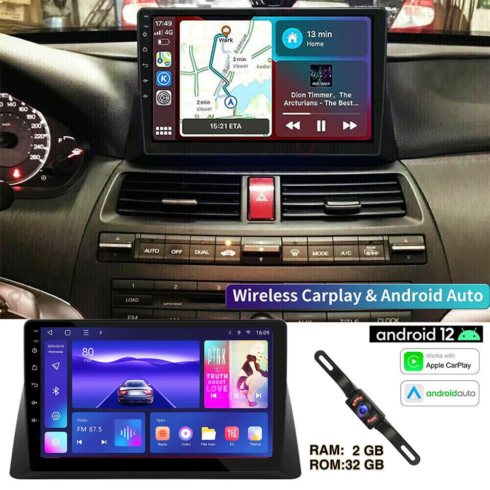CARPLAY FOR HONDA ACCORD 8 2008-2013 Android 15 CAR STEREO GPS RADIO 2+32G