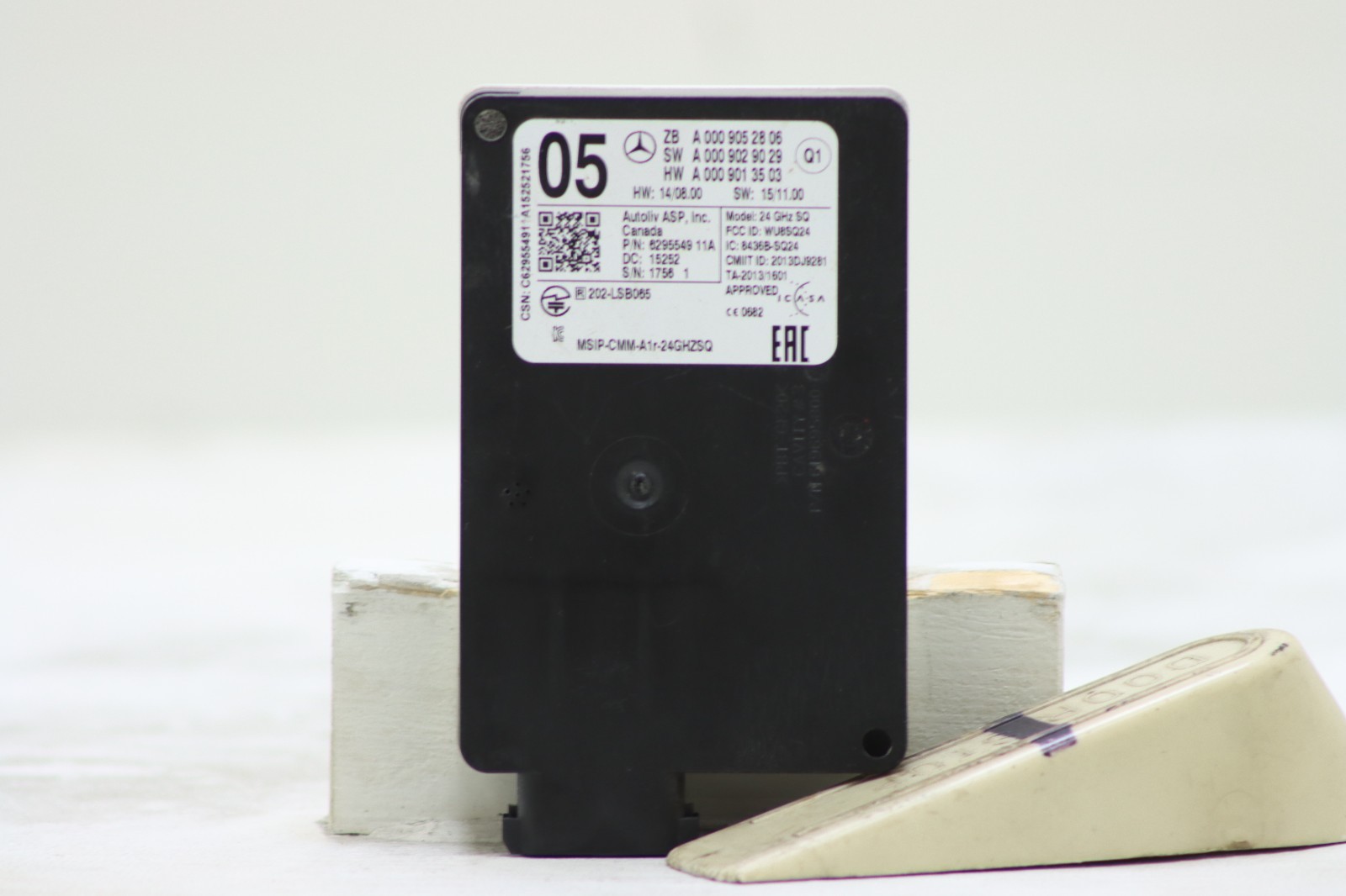 06-20 MERCEDES 6 PIN RADAR SENSOR FOR DISTRONIC OEM A 000 905 28 06 (Q1)