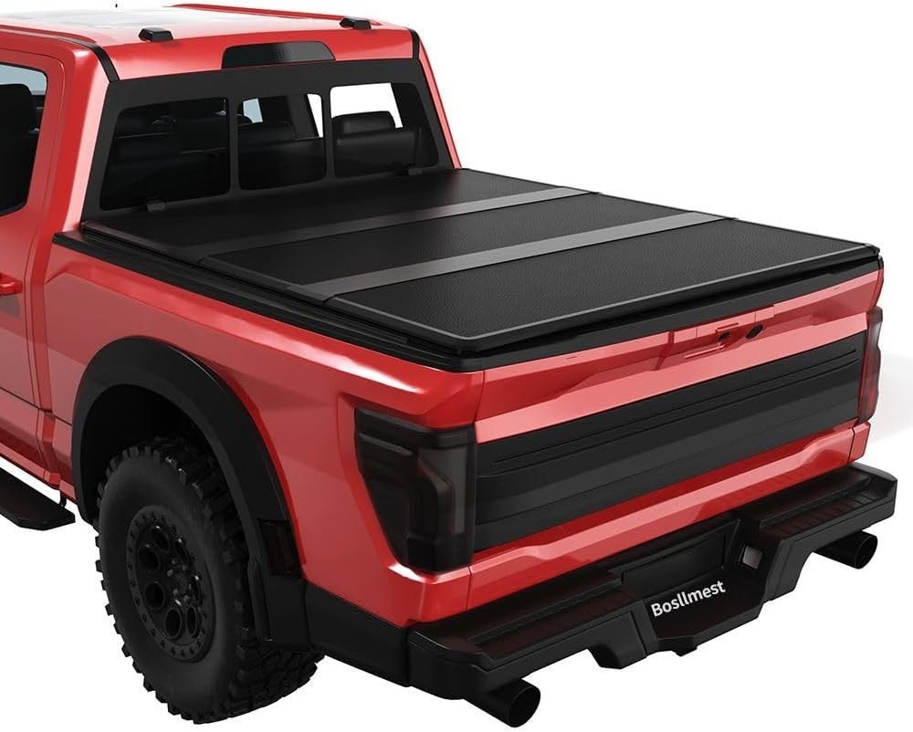 5.5FT Hard Tri-Fold Tonneau Cover Truck Bed Fit for 2015-2024 F150,Black 5.5FT Hard Tri-Fold Tonneau Cover Truck Bed Fit for 2015-2024 F150,Black