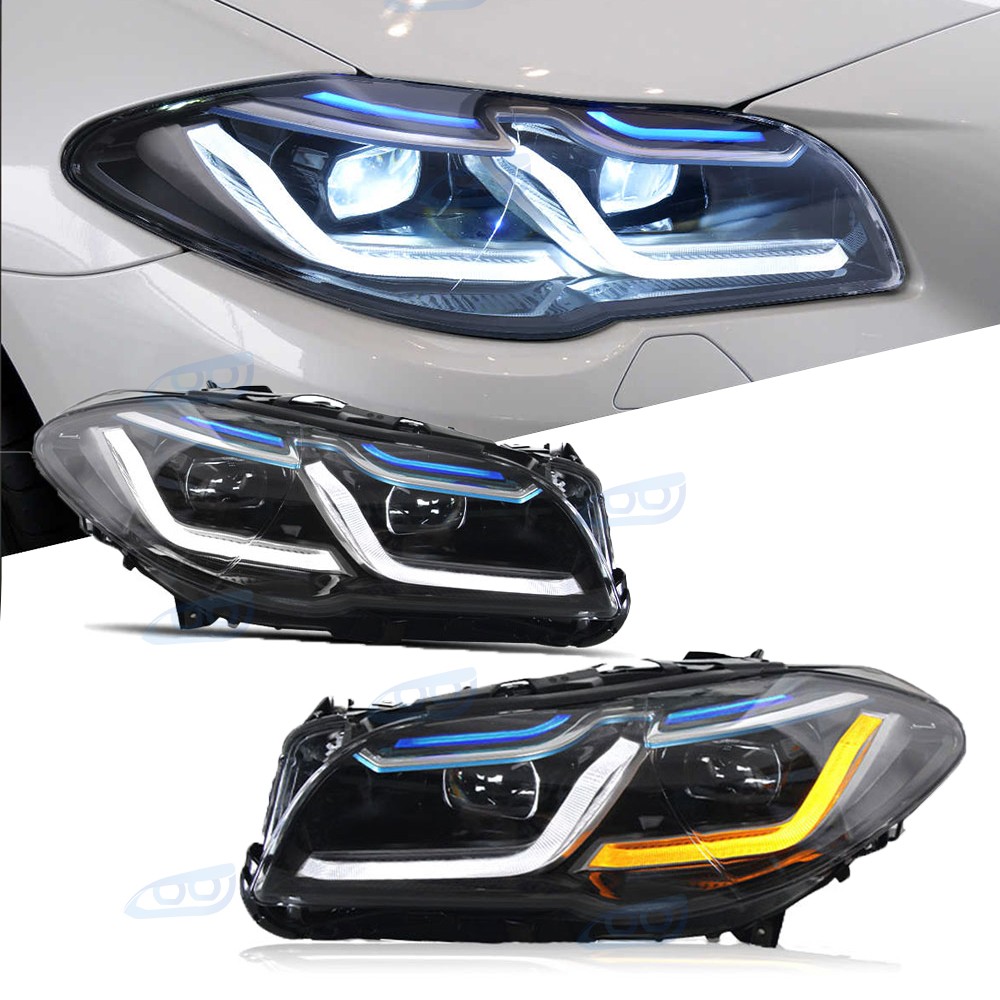 LED Headlights Laser For BMW 5 Series F10 F11 2009-2013 Xenon Upgrade Headlamp