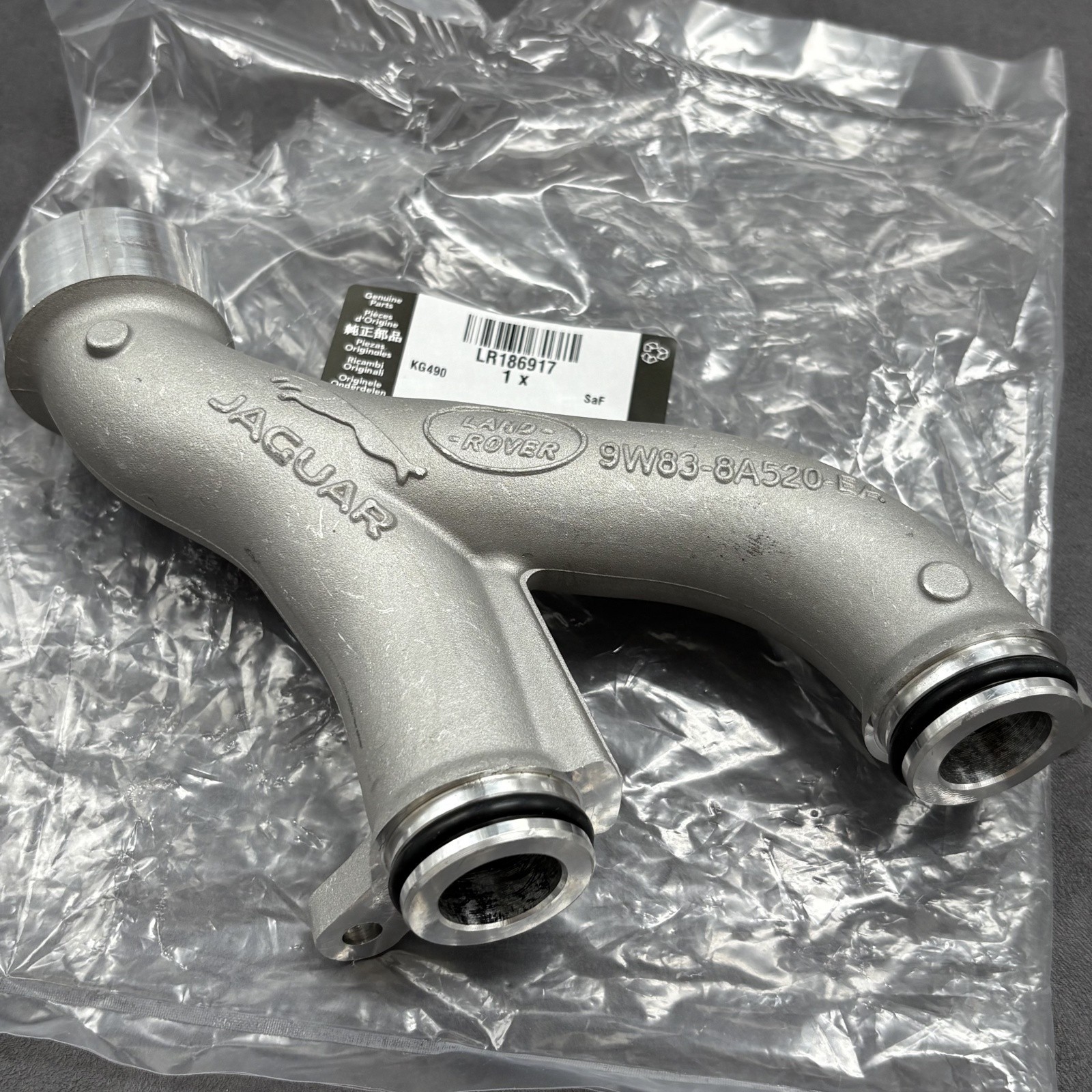 Genuine Coolant Outlet Pipe For Land-Rover Lower 3.0L and 5.0L SC LR186917