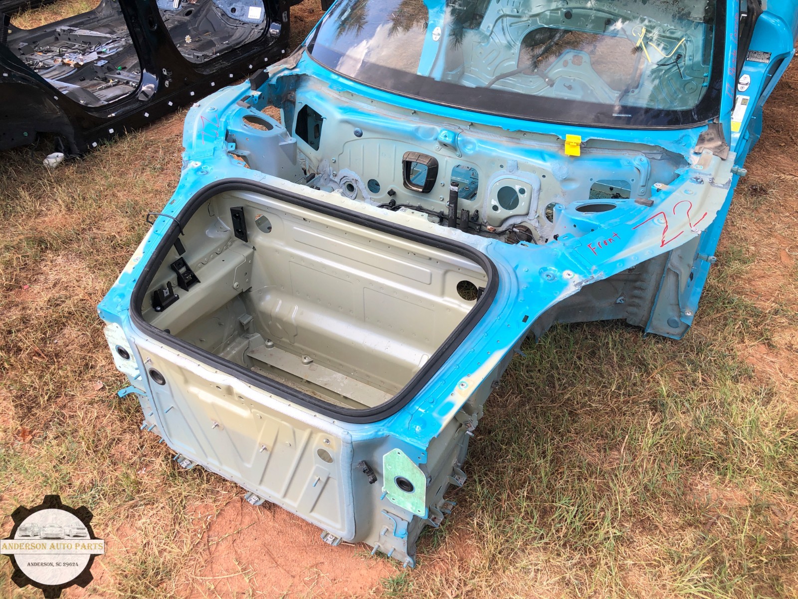 2017-2025 PORSCHE 718 CAYMAN FRONT TUB RAIL APRON ASSEMBLY BODY FRAME CUT