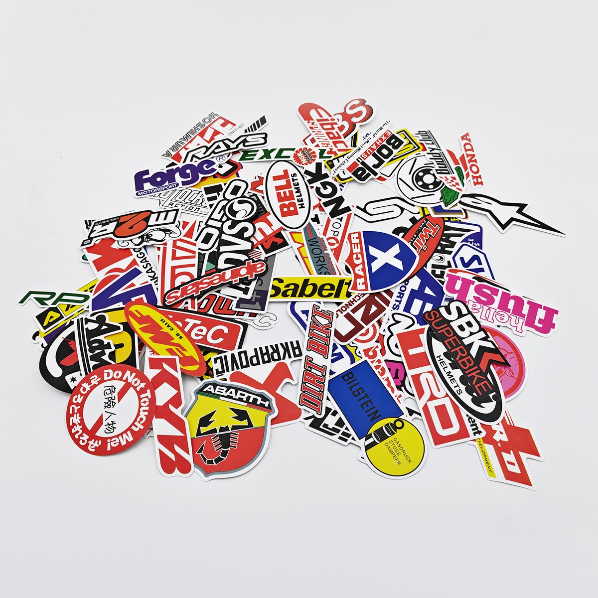100PCS Vinyl JDM Stickers Pack Helmet Car Motorcycle Racing Motocross Decals Lot