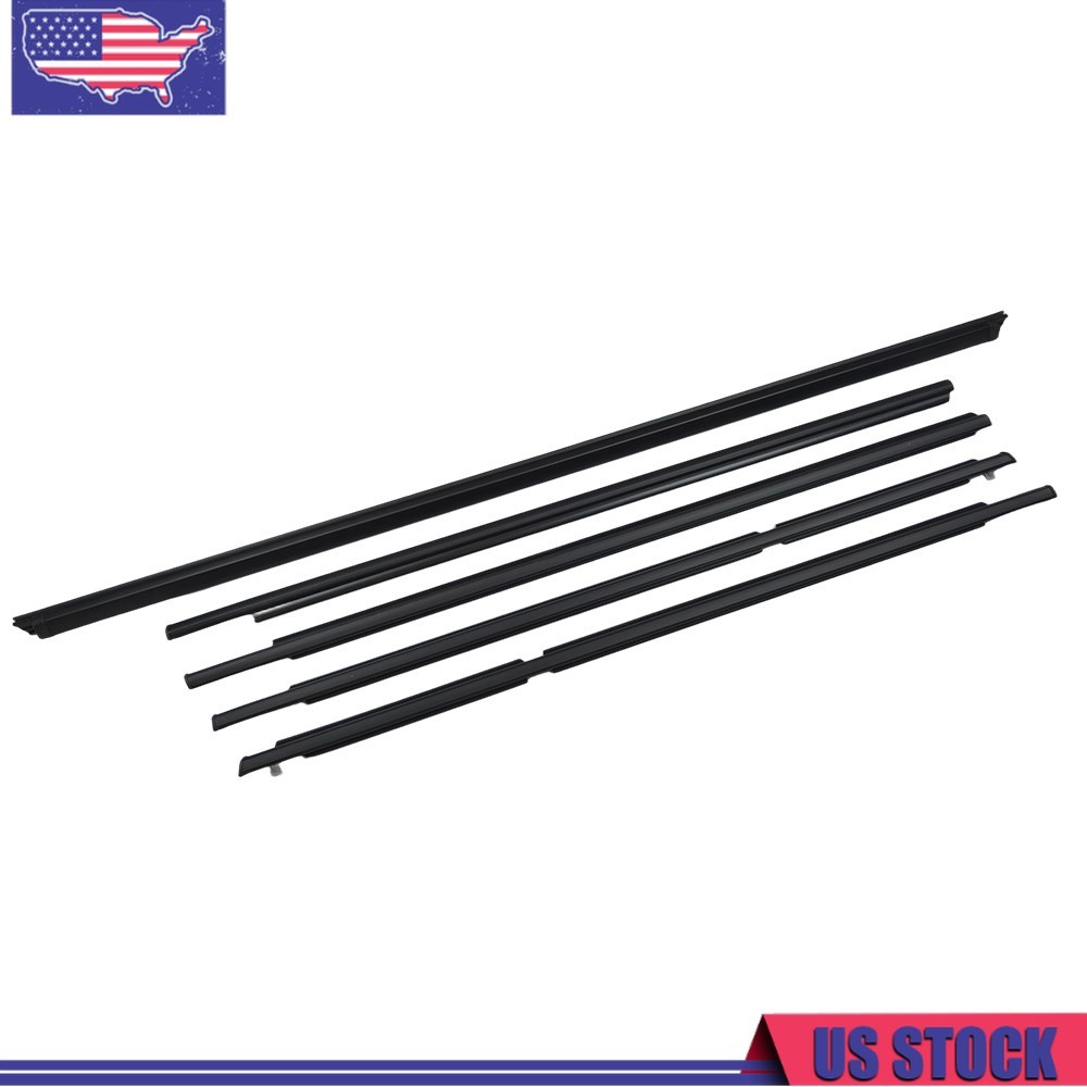 5x Door weatherstrip window Moulding Trim Seal Belt Kit For Toyota 4Runner 04-09