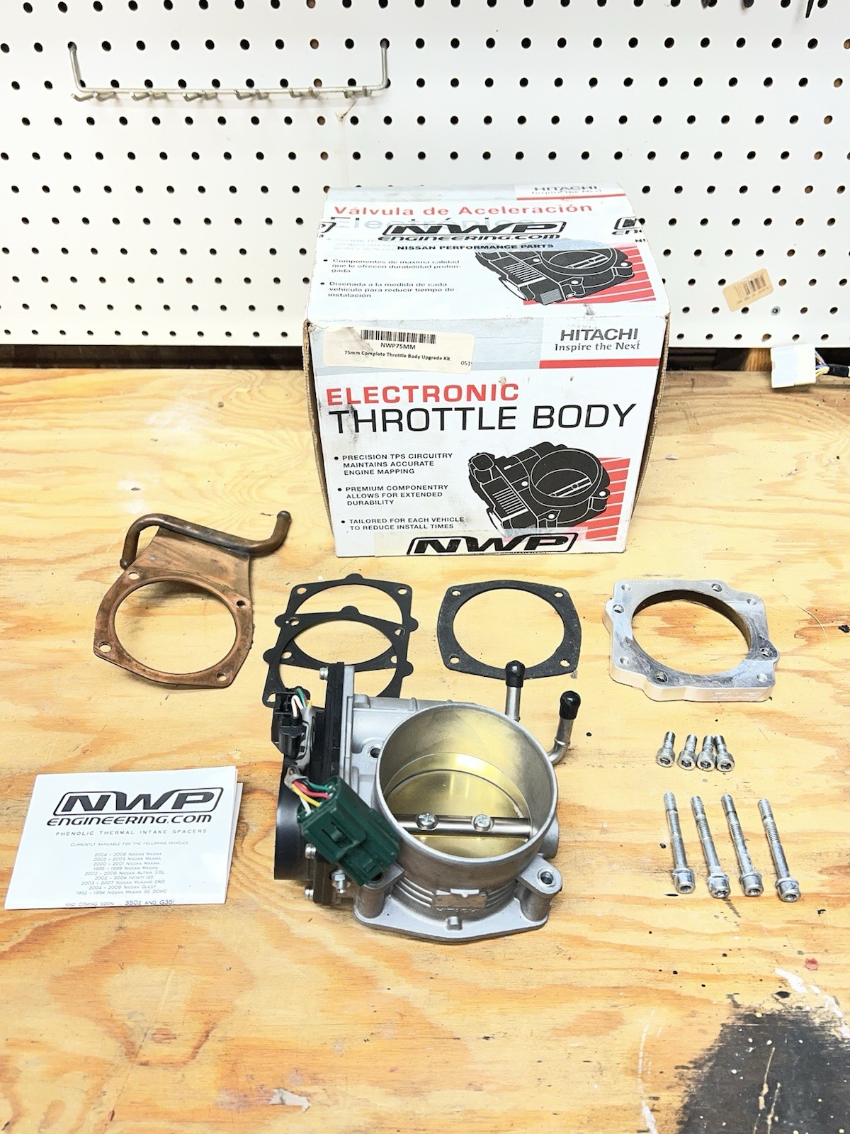NWP Engineering 75mm Throttle Body 2003-2006 Nissan 350z Infiniti G35