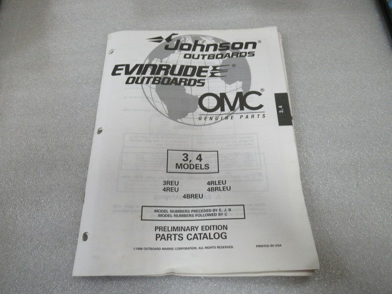 PM169 1997 OMC Johnson Evinrude 3/4 Models Prelim Edition Part Catalog 438650 PM169 1997 OMC Johnson Evinrude 3/4 Models Prelim Edition Part Catalog 438650