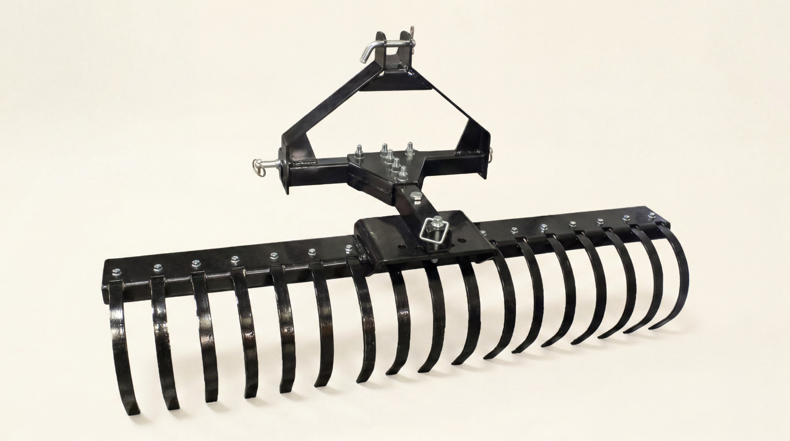 IMPACT IMPLEMENTS® Agricultural Field Rake With Spring Steel for Cat 0 Tractors