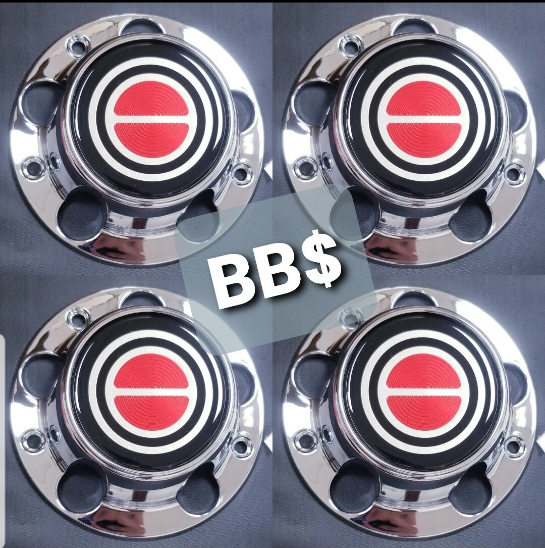 1980-1996 FORD F150 BRONCO VAN Chrome Wheel Hub Center Caps RED Center 4 PCS 1980-1996 FORD F150 BRONCO VAN Chrome Wheel Hub Center Caps RED Center 4 PCS