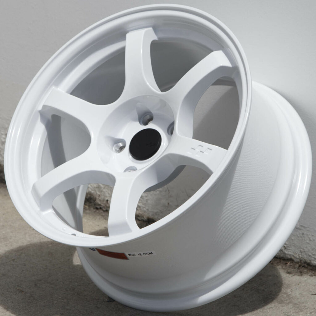 4 CIRCUIT CSF1 17x9 5x120 +20  GLOSS WHITE SPUN FORGED WHEEL DRIFT FITS E36 E46