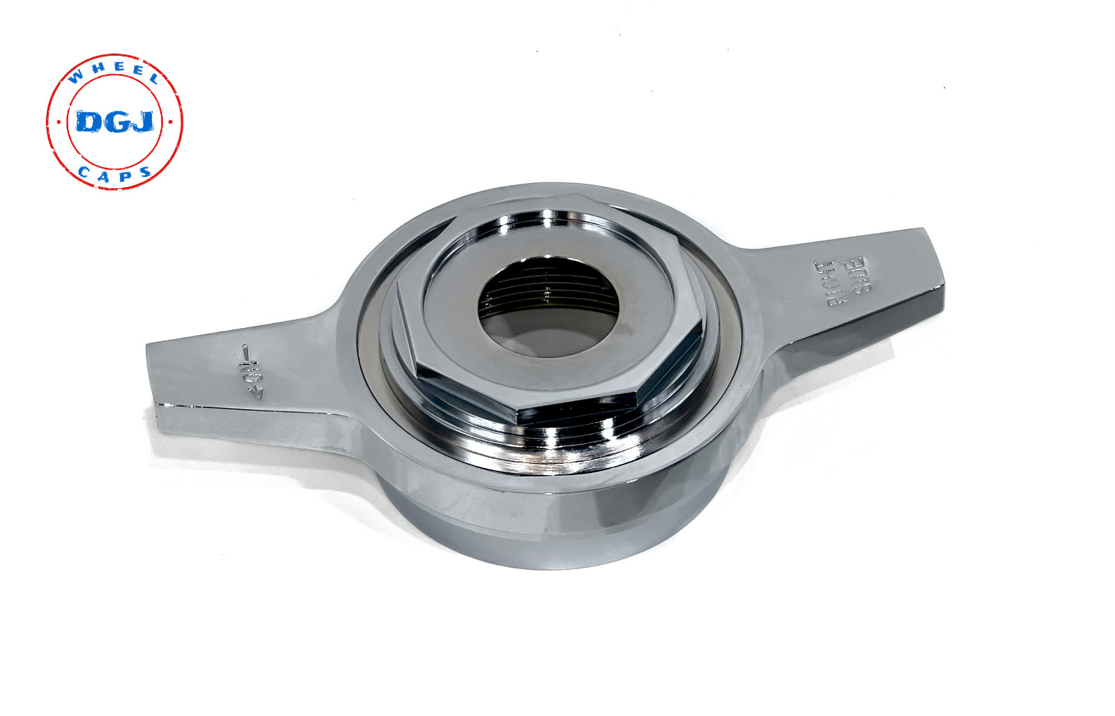 *Single LEFT Side Zenith Hex Cut Superswept Chrome Knockoff Spinner for Lowrider *Single LEFT Side Zenith Hex Cut Superswept Chrome Knockoff Spinner for Lowrider