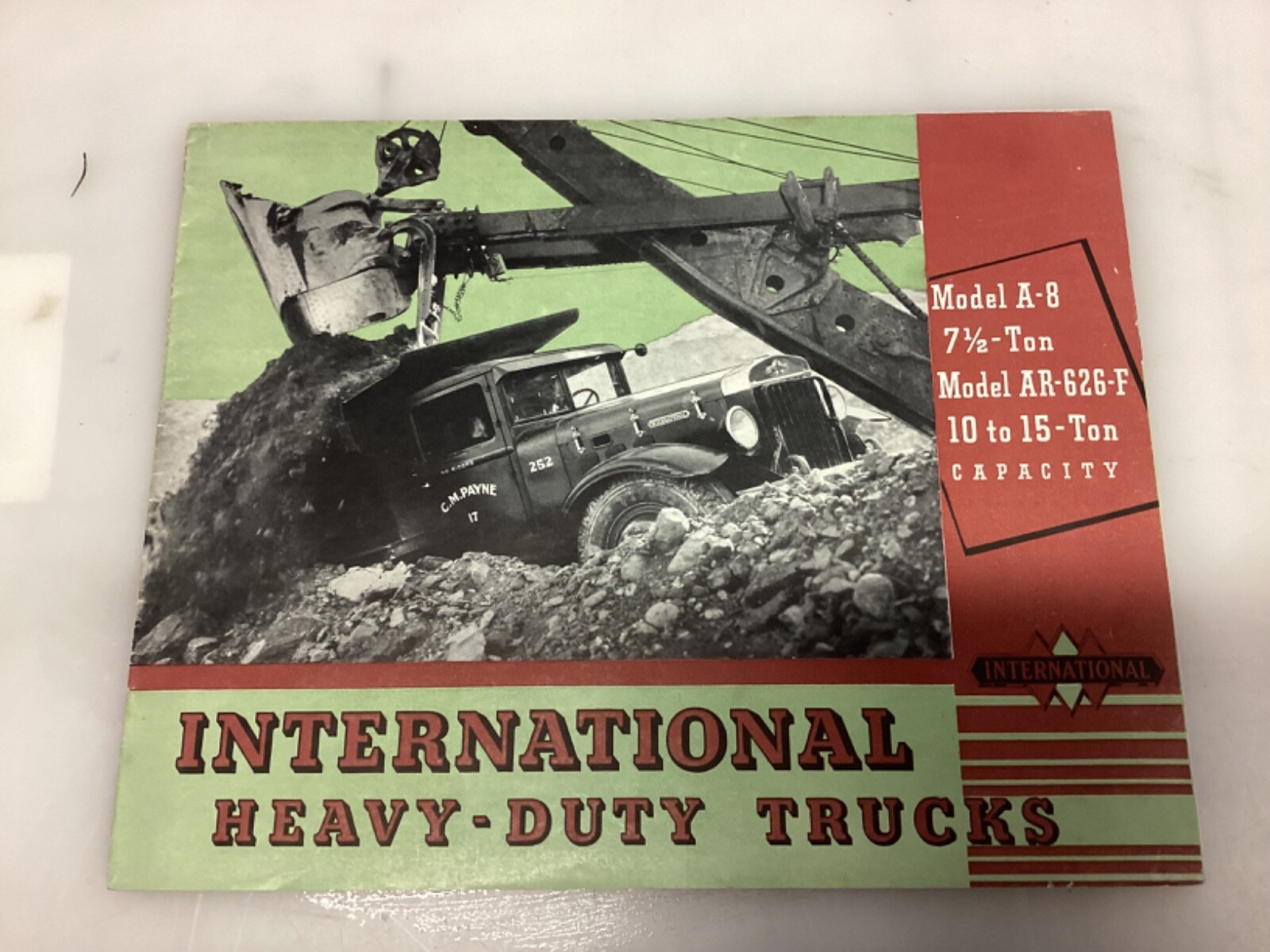 very nice 1920's 1930’s International A-8 truck , original brochure