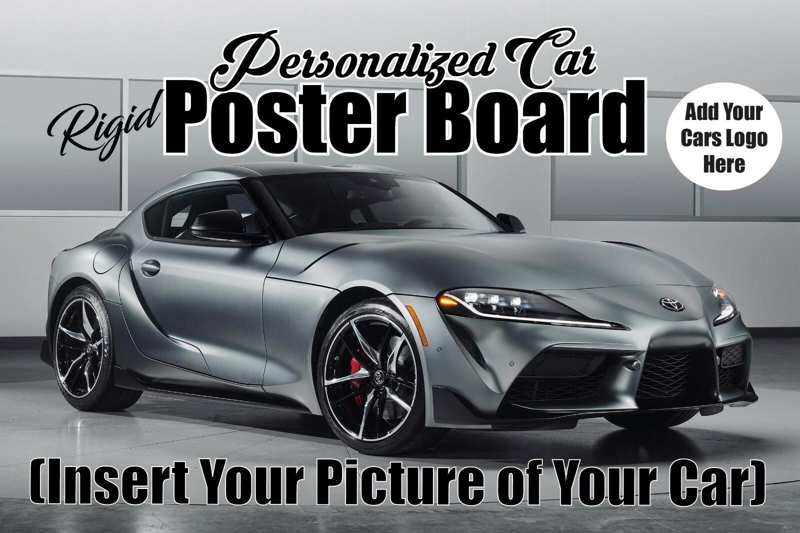 Personalized Car Posterboard 2\'x3\' Custom Picture of Your Car & info Car Shows