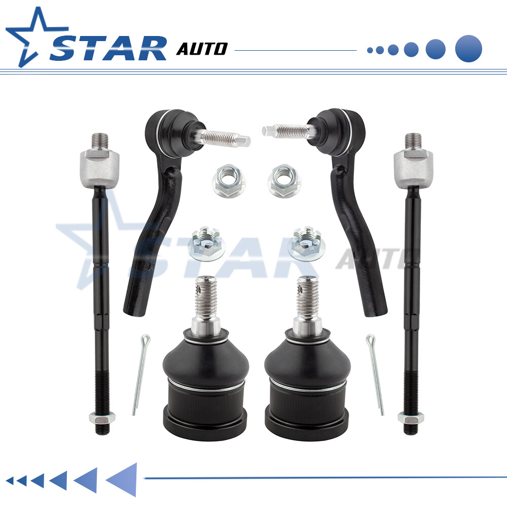 NEW 6pc Front Suspension Tie Rod & Ball Joint Kit for 2003 - 2007 Cadillac CTS