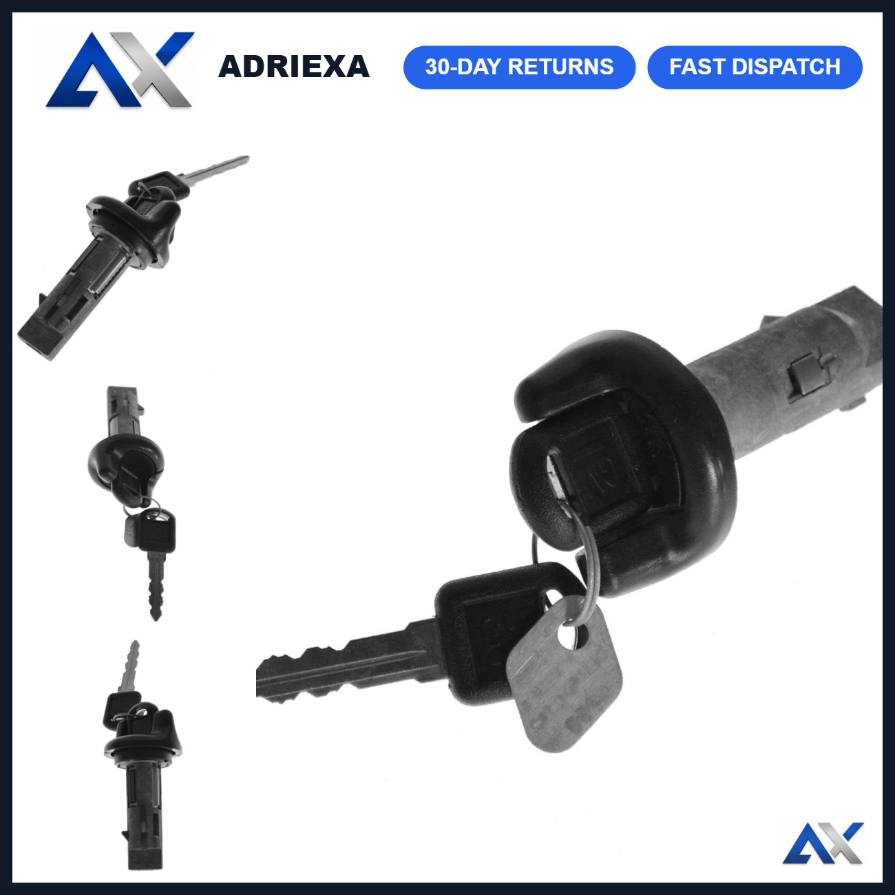 Ignition Lock Cylinder with Key & Black Bezel for Secure Vehicle Access Ignition Lock Cylinder with Key & Black Bezel for Secure Vehicle Access