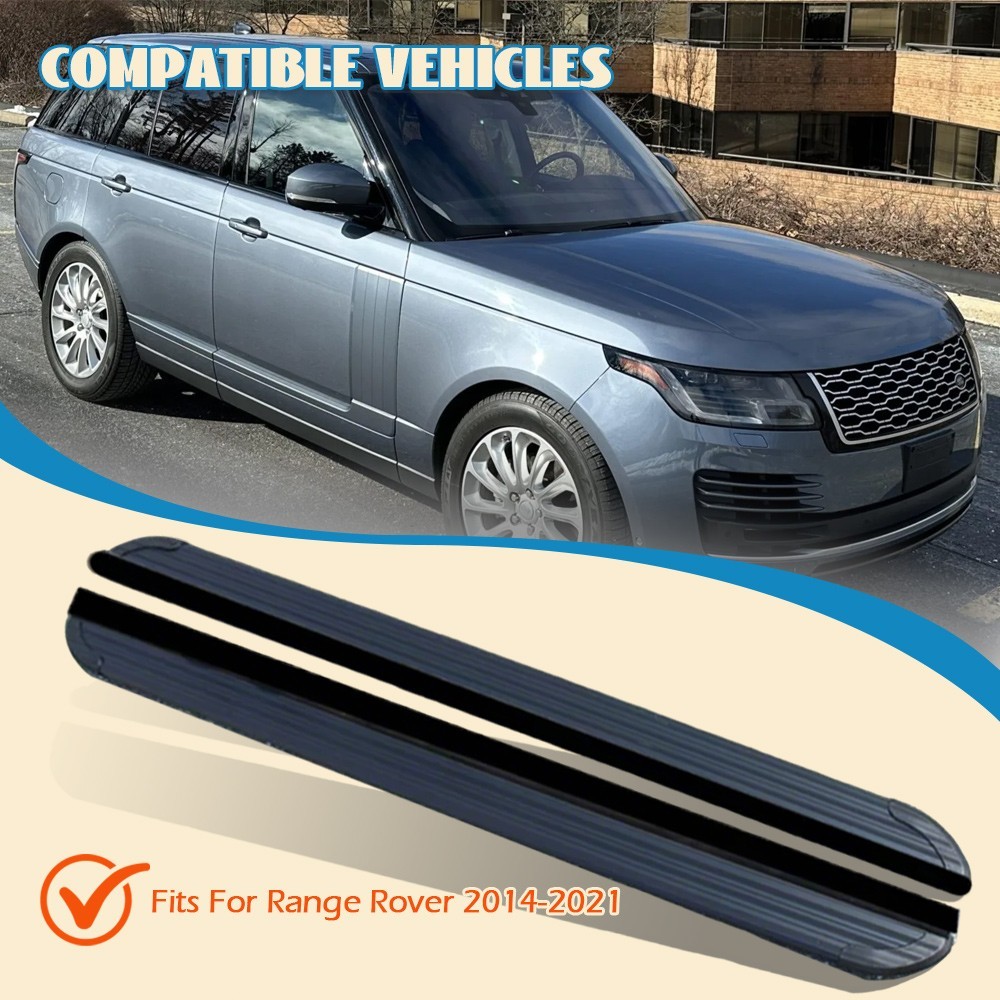 2PC Side Steps Nerf Bar Running Boards Fits For Range Rover L405 SWB 2013-2021 2PC Side Steps Nerf Bar Running Boards Fits For Range Rover L405 SWB 2013-2021