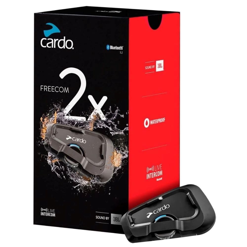 Cardo Systems FREECOM 2X Motorcycle 2-Way Helmet Bluetooth Communication System Cardo Systems FREECOM 2X Motorcycle 2-Way Helmet Bluetooth Communication System