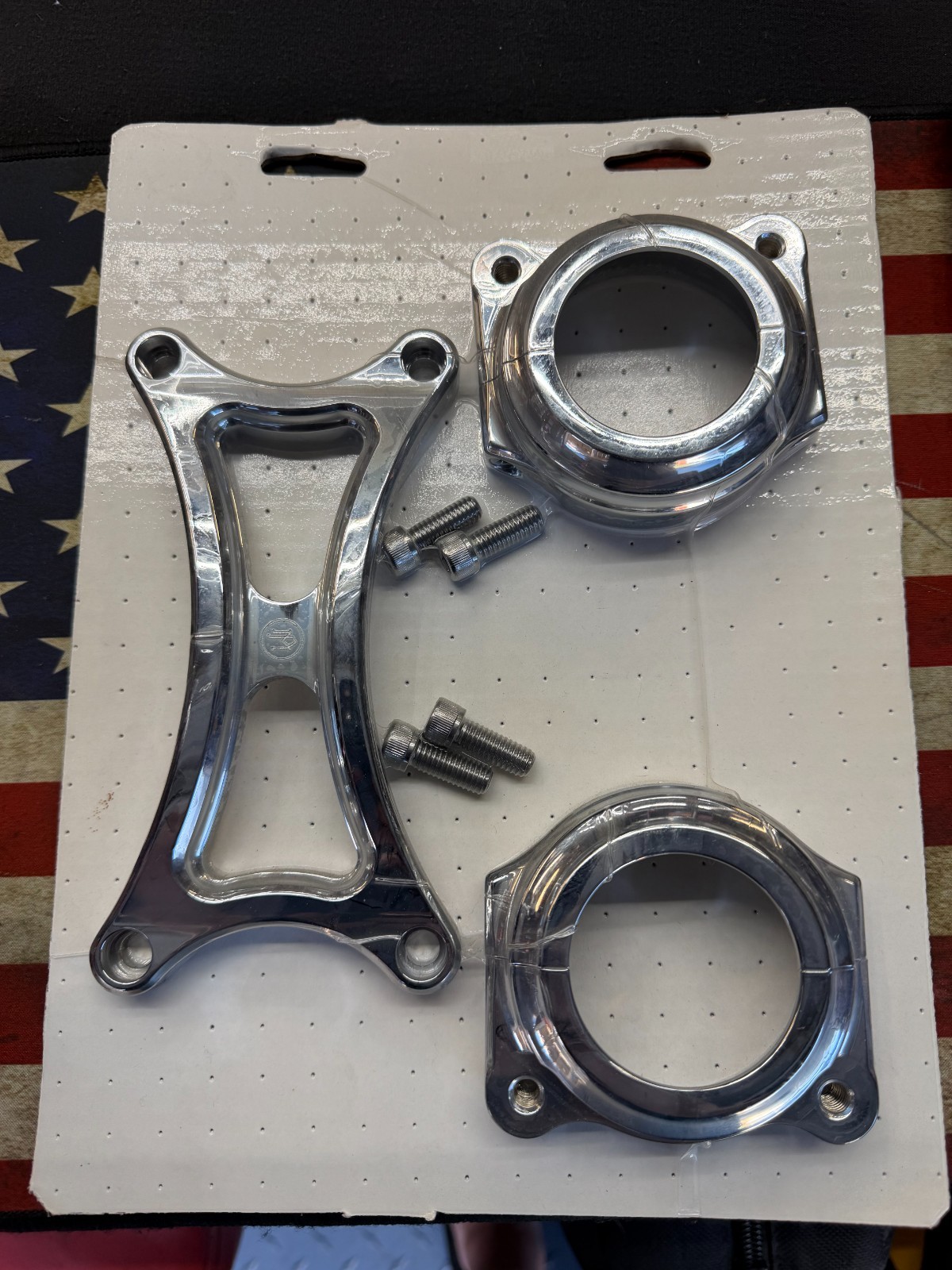 Performance Machine Chrome 49mm Fork Brace - 0208-2124-CH