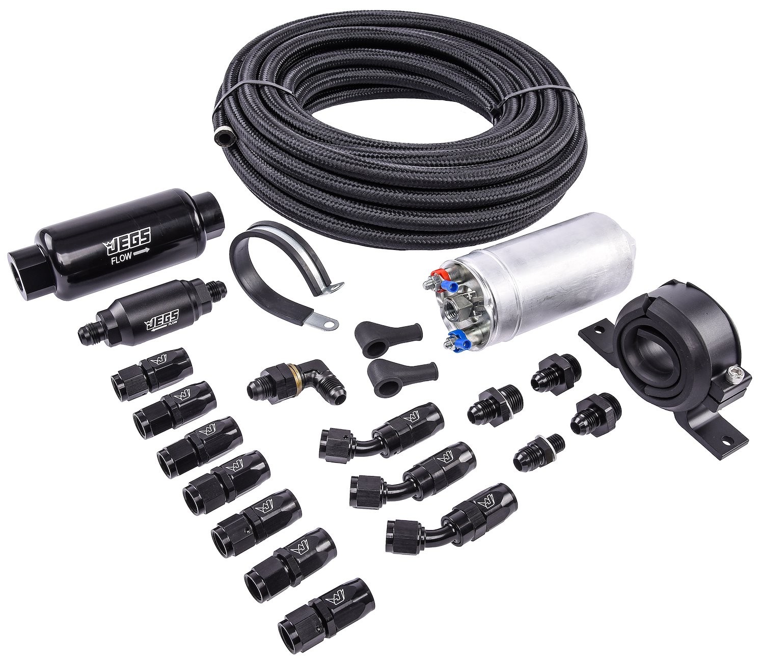 JEGS Fuel Injection In-Line Fuel Delivery Kit [External, Frame Mounted Pump]