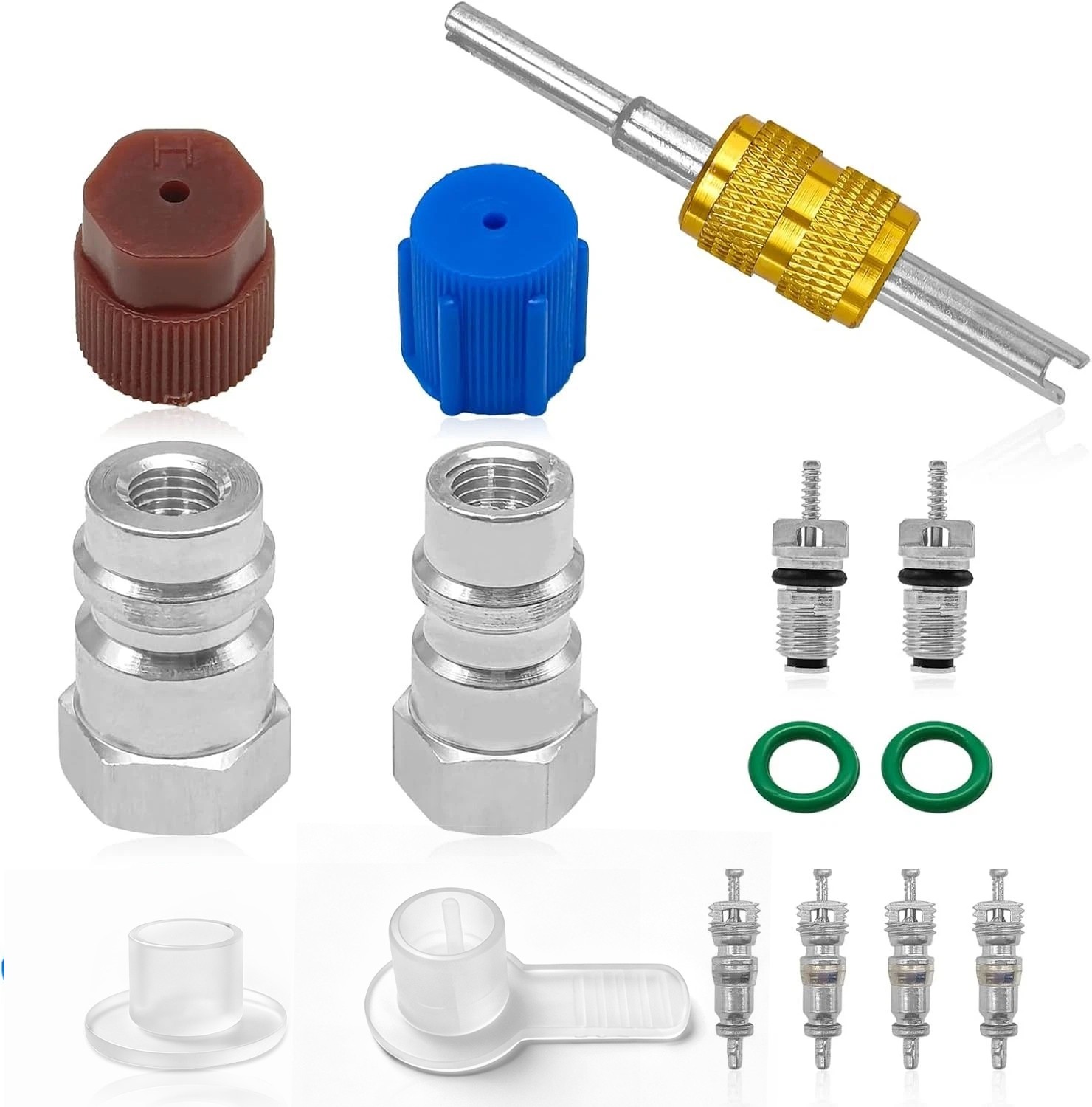 R12 to R134A Conversion kit, AC Retrofit Fitting Adapter Kit,R12 R22 to R134A... R12 to R134A Conversion kit, AC Retrofit Fitting Adapter Kit,R12 R22 to R134A...
