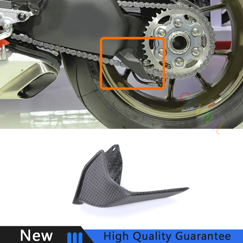 For Ducati Panigale V4 2022-25 Matte Carbon Fiber Chain Protection Cover Replace
