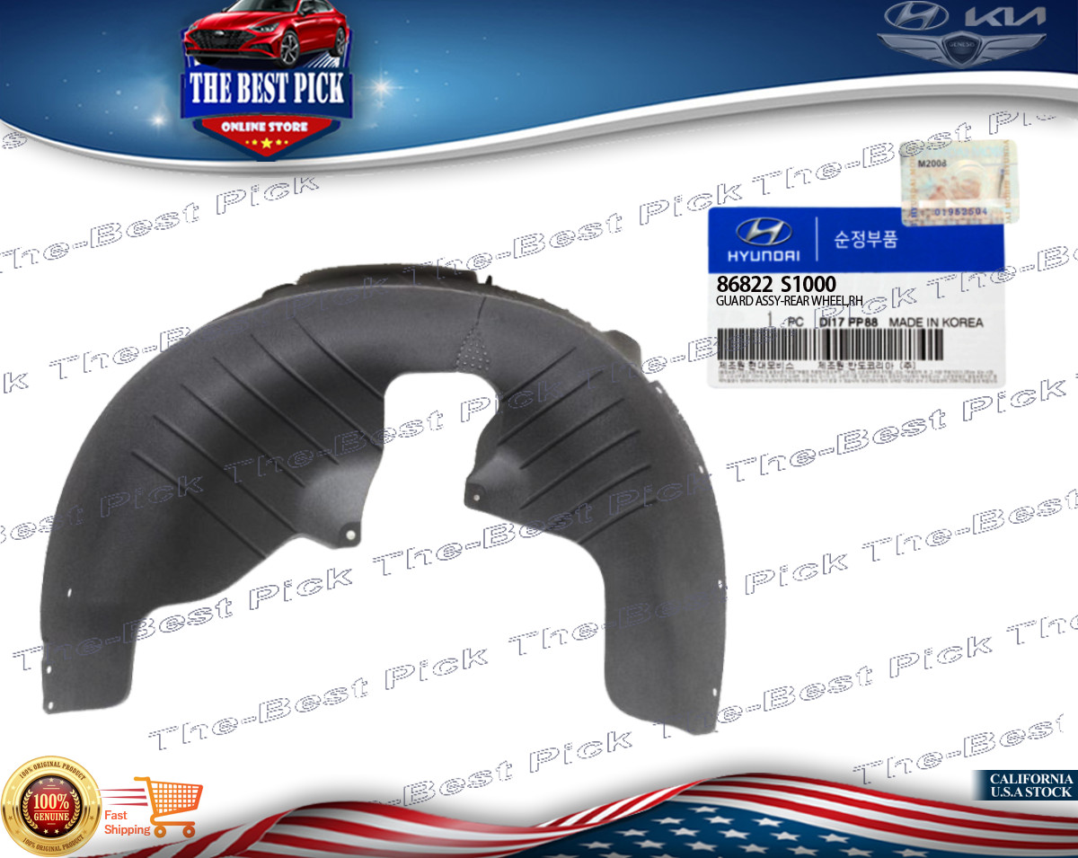⭐GENUINE⭐ Fender Liner Rear RIGHT 2019-2020 Hyundai SANTA FE  86822S1000