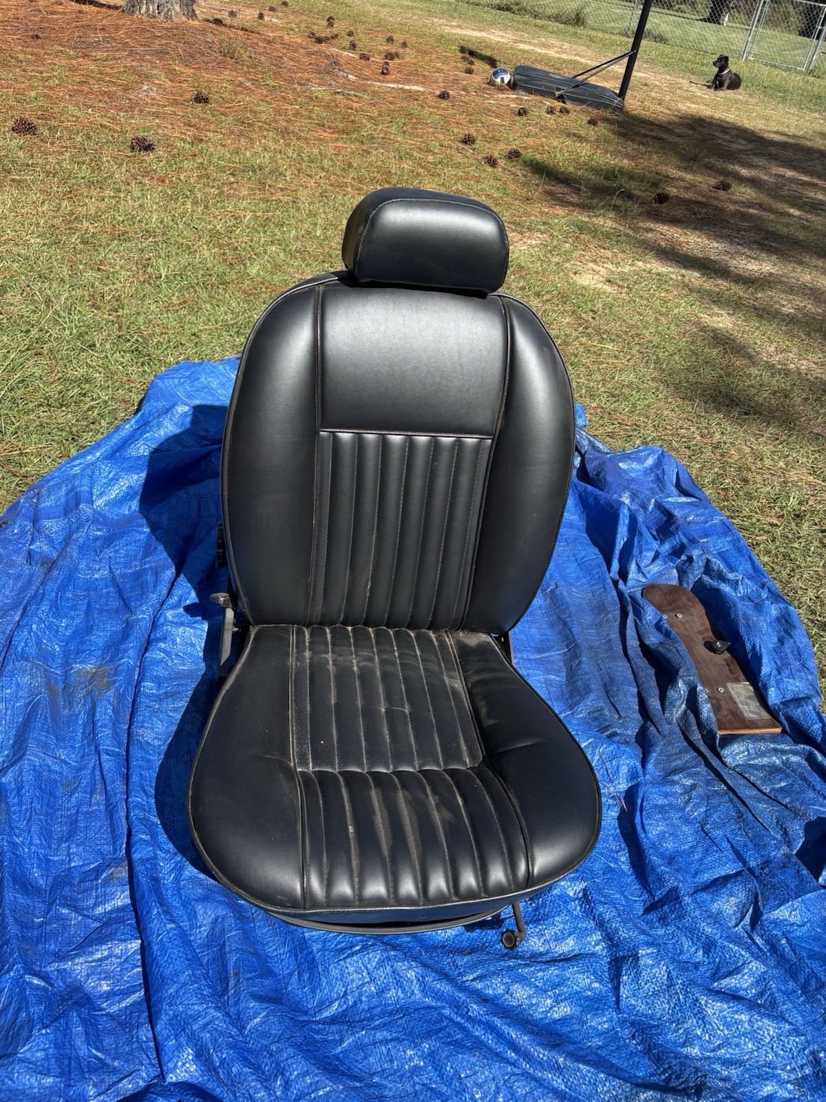 Fiat 124 Spider Nice Passenger Seat With Rails Rare Fiat 124 Spider Nice Passenger Seat With Rails Rare