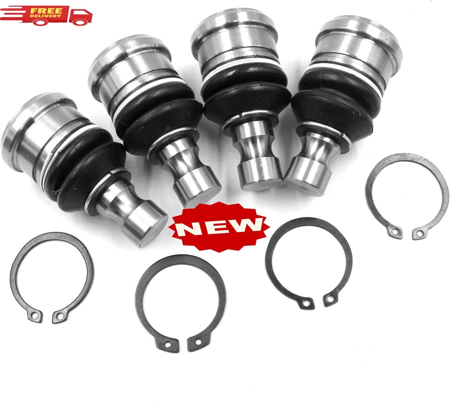 Rótulas delanteras superior e inferior (4 piezas) compatibles con Polaris RZR 57
