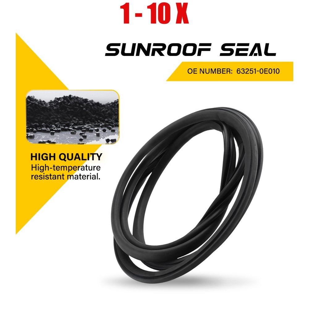 1-10X For 2007-2017 Toyota Camry Sunroof Glass Sliding Seal Weatherstrip Rubber
