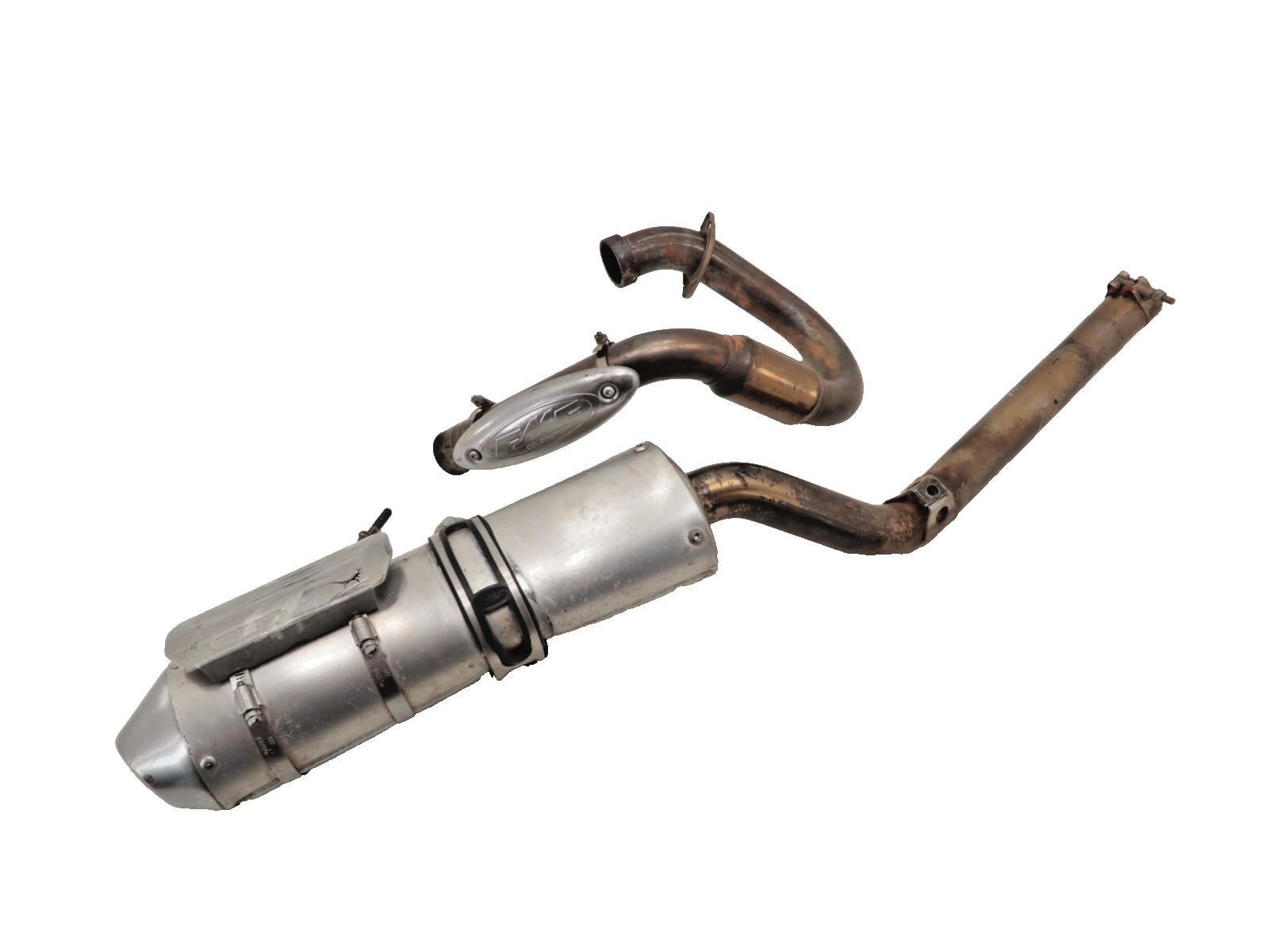 00-13 Suzuki DRZ400E FMF Q PowerBomb Exhaust Header Muffler Mosko Heat Shield