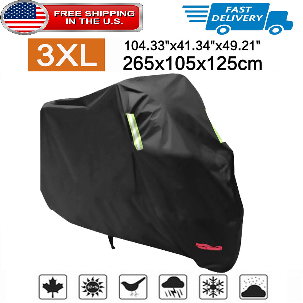3XL Motorcycle Waterpoof Cover For Yamaha V-Star 650 950 1100 1300 Classic US