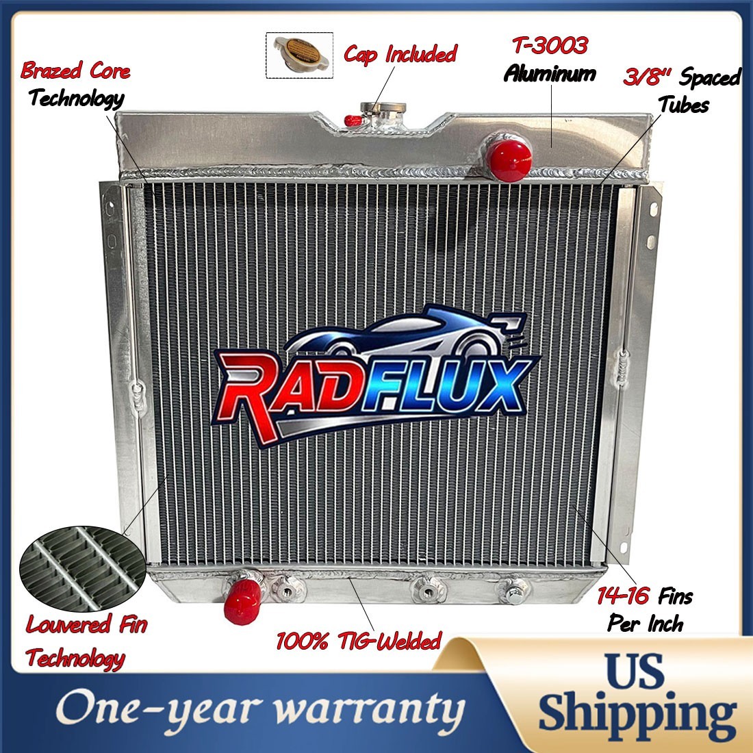 #329 Radiator For Ford 70-74 Maverick/67-70 Mustang/71-73 Mercury Comet  2.8/3.3