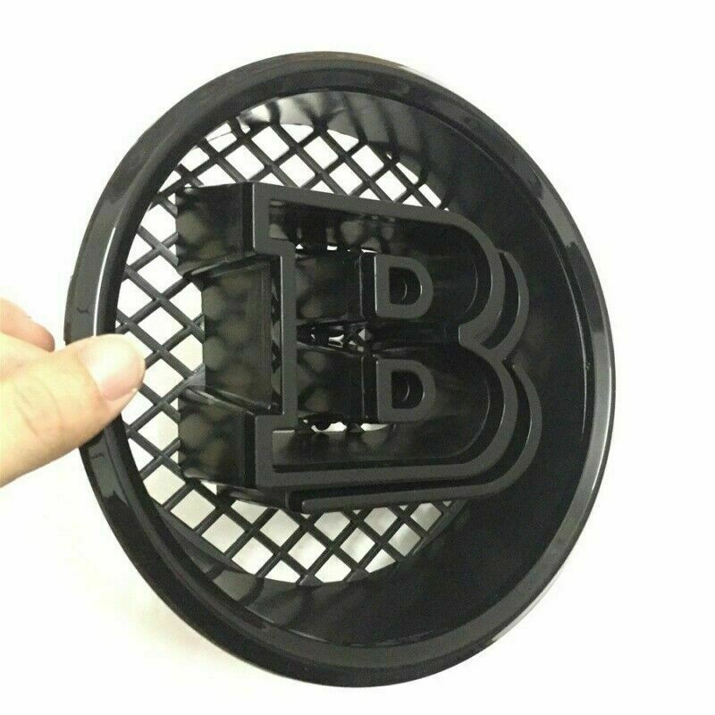 R Motors fit 1985-2014 W463 G63 G65 G500 G550 BLACK Brabus B Grille Badge Emblem