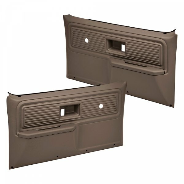 Coverlay 18-34N 77-80 Chevy GMC Truck Door Panels For No Power Dark Brown